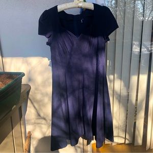 SWEET! Navy blue plus sized dress. Sweetheart neckline. Full skirt XXL